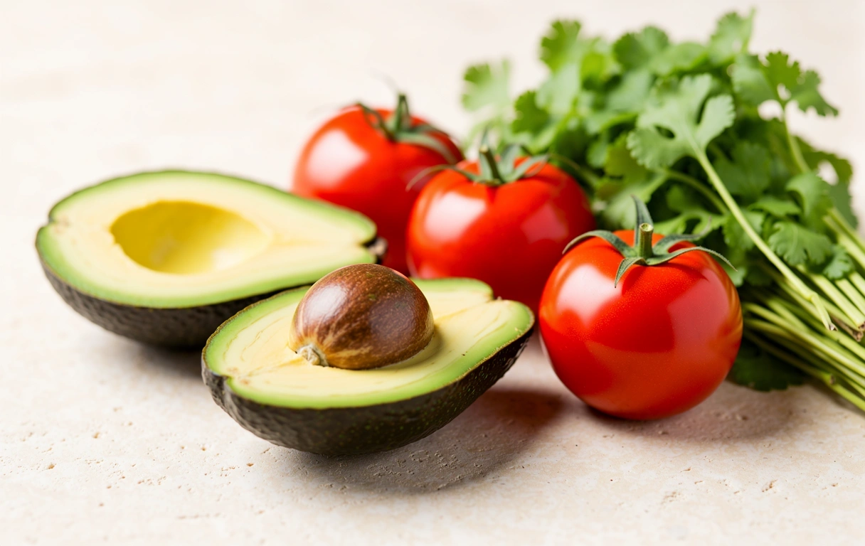 Ingredientes frescos para una nutrición equilibrada